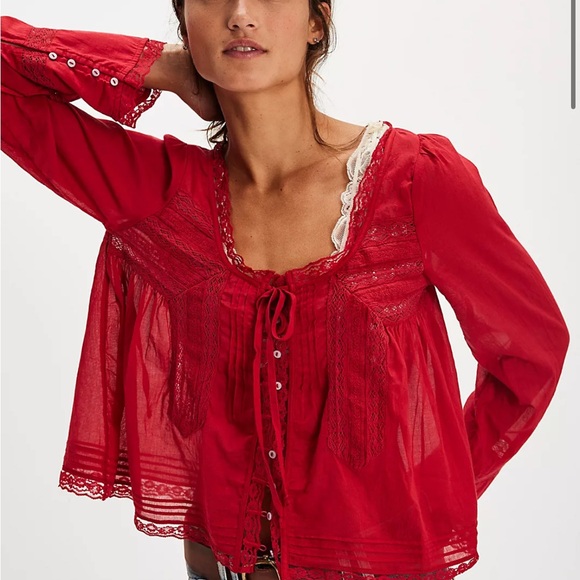 Free People Tops - Free people forevermore long-sleeve top